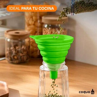 Foto 4 | Foto 4 | Set De Embudos Plegables Coquo Verde Calidad Premium