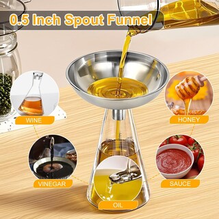 Foto 3 | Foto 3 | Embudo De Cocina Nomatox Acero Inoxidable Sin Costuras Para Uso En Transferencia De Líquidos Y Polvo