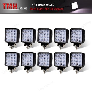 Foto 7 | Foto 7 | Reflector Cuadrado Led Tmh 48w Blanco De 60 Grados Para Jeep Y Vehículos Todo Terreno