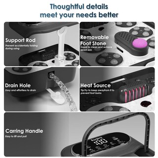 Foto 5 | Foto 5 | Baño De Pies Ranjova Eléctrico Con Masaje Giratorio Y Burbujas Plegable Con Calor Y 24 Bolas De Shi