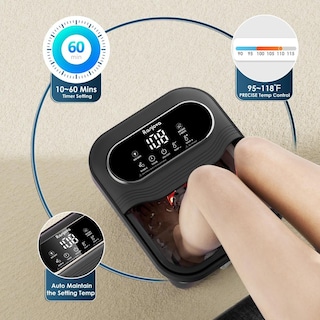 Foto 7 | Foto 7 | Baño De Pies Ranjova Eléctrico Con Masaje Giratorio Y Burbujas Plegable Con Calor Y 24 Bolas De Shi