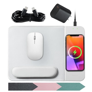 Foto 1 | Foto 1 | Alfombrilla De Mouse Viviya Negra Con Carga Inalámbrica 15w Y Soporte De Muñeca Desmontable