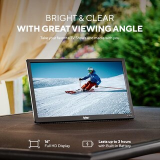 Foto 8 | Foto 8 | Monitor Lcd Portátil Tyler 16 Pulgadas Hd 1080p Con Batería Y Soporte Integrado Para Coche Y Viajes