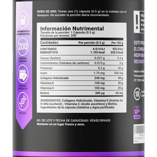 Foto 8 | Foto 8 | Biotina Con Colágeno Y Vitaminas E Y C Bio B Life Ingredientes Naturales