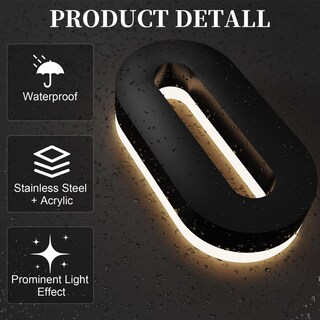 Foto 6 | Foto 6 | Números De Casa Led Midit Acero Inoxidable Iluminados Retroiluminados 7 Pulgadas