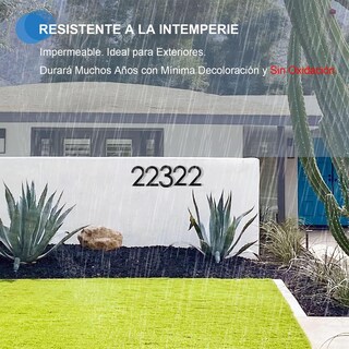 Foto 4 | Foto 4 | Números Para Casa Glintyu Negro Mate Engrosado De 8 3 Mm Para Exterior