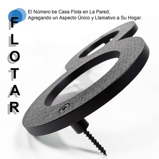 Foto 6 | Foto 6 | Números Para Casa Glintyu Negro Mate Engrosado De 8 3 Mm Para Exterior