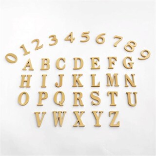Foto 5 | Foto 5 | Pegatina De Latón Soild Letras Inglesas 2.6 Pulgadas Autoadhesivas Para Señalización De Casa