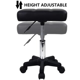 Foto 5 | Foto 5 | Taburete Giratorio Furwoo Negro Con Ruedas Y Altura Ajustable Para Spa Y Salón De Masaje