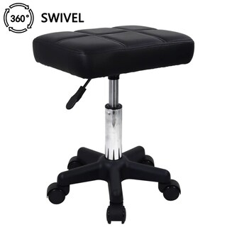 Foto 6 | Foto 6 | Taburete Giratorio Furwoo Negro Con Ruedas Y Altura Ajustable Para Spa Y Salón De Masaje
