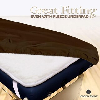 Foto 4 | Foto 4 | Sábanas De Microfibra London Linens Mocha Resistentes A Manchas Y Arrugas