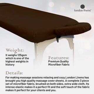 Foto 6 | Foto 6 | Sábanas De Microfibra London Linens Mocha Resistentes A Manchas Y Arrugas