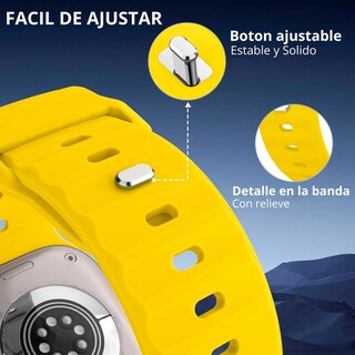 Foto 6 | Foto 6 | Pack De 6 Correas Tarcisio Compatibles Con Apple Watch Ultra En Silicona Deportiva Waterproof