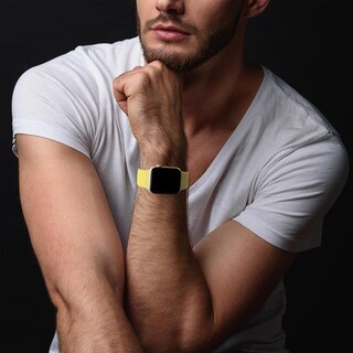 Foto 3 | Foto 3 | Correa De Silicona Sycamond Amarillo Para Apple Watch 41 Mm 40 Mm 38 Mm Serie Se 10 9 8 7 6 5 4 3 Ul