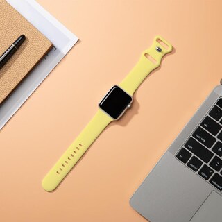 Foto 6 | Foto 6 | Correa De Silicona Sycamond Amarillo Para Apple Watch 41 Mm 40 Mm 38 Mm Serie Se 10 9 8 7 6 5 4 3 Ul