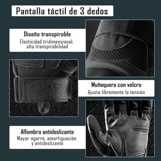 Foto 5 | Foto 5 | Guantes De Moto Ioagsvw Negro Pantalla Táctil Antideslizantes Para Hombre
