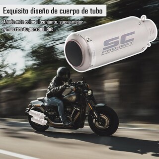 Foto 7 | Foto 7 | Escape De Moto Ioagsvw Acero Inoxidable 51mm Universal Para Motos Dirt Bikes Street Bikes Scooter