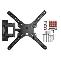 Soporte Para Tv Monitor Control Expert Negro Brazo Articulado Movible De Pared 32 A 60 Pulgadas