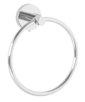 Toallero De Argolla Acero Inoxidable Cromo Plata Con Sistema De Montaje Para Pared