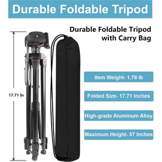 Foto 7 | Foto 7 | Trípode Profesional Ligero 60 Pulgadas Para Cámaras Digitales Slr Canon Eos