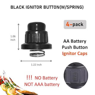 Foto 5 | Foto 5 | Botón De Encendido De Resorte Negro Blackstone Para Plancha De Gas De 36 Y 28 Pulgadas Paquete De 4