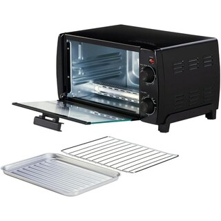 Foto 4 | Foto 4 | Horno Tostador Dominion Negro Diseño Retro Compacto Con Temporizador De 30 Minutos Y Multifunción P