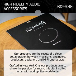 Foto 2 | Foto 2 | Estera Giratoria Hudson Hi-fi Negro Mate De Acrílico Para Tornamesas Y Tocadiscos De Vinilo