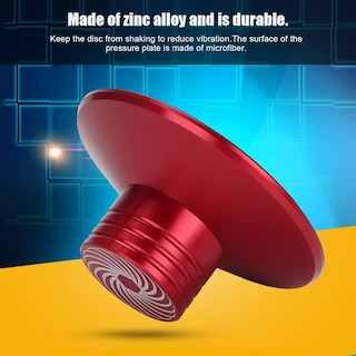 Foto 8 | Foto 8 | Estabilizador De Discos De Aluminio Metálico Rojo Para Lp De Vinilo