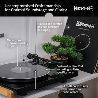 Foto 6 | Foto 6 | Estera Giratoria Acrílica Hudson Hi-fi Transparente Para Tocadiscos De Vinilo