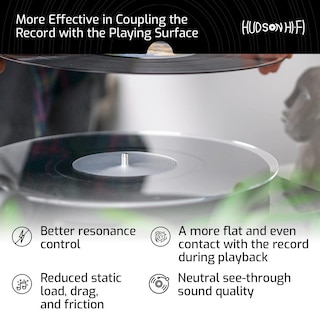 Foto 7 | Foto 7 | Estera Giratoria Acrílica Hudson Hi-fi Transparente Para Tocadiscos De Vinilo