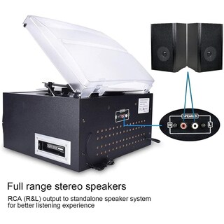 Foto 6 | Foto 6 | Tocadiscos Bluetooth Digitnow Negro Con Conversor De Vinilo A Mp3 Y Altavoz Estéreo Incorporado