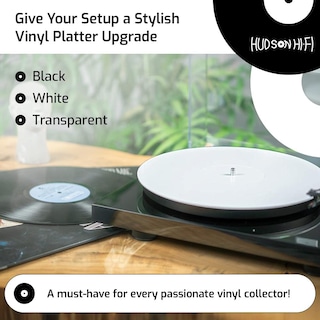 Foto 3 | Foto 3 | Estera Giratoria De Acrílico Hudson Hi-fi Blanco Para Tornamesas Y Tocadiscos De Vinilo