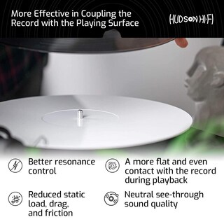 Foto 7 | Foto 7 | Estera Giratoria De Acrílico Hudson Hi-fi Blanco Para Tornamesas Y Tocadiscos De Vinilo