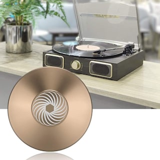 Foto 8 | Foto 8 | Estabilizador De Discos De Aluminio Para Lp Vinilo Metálico Rojo Negro Dorado Oro