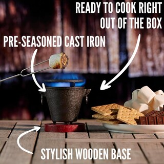 Foto 5 | Foto 5 | Parrilla Hibachi De Hierro Fundido Mini Chef-master Negro