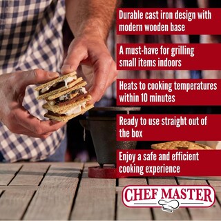 Foto 7 | Foto 7 | Parrilla Hibachi De Hierro Fundido Mini Chef-master Negro