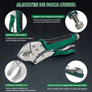 Foto 2 | Foto 2 | Pinzas Belug Alicates De Punta Larga De 6-1/2 Y 9-1/2 Verde