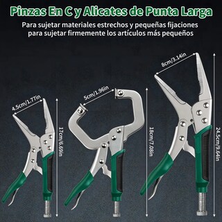 Foto 4 | Foto 4 | Pinzas Belug Alicates De Punta Larga De 6-1/2 Y 9-1/2 Verde