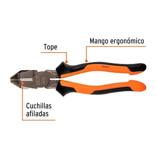 Foto 4 | Foto 4 | Pinzas De Electricista Truper Expert T200-9x Grip Comfort 9 Pulgadas