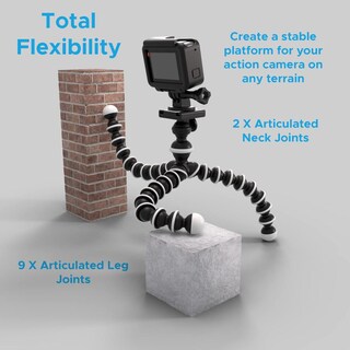 Foto 6 | Foto 6 | Cámara De Trípode Flexible Digicharge Negro Compatible Con Gopro Y Dji Osmo