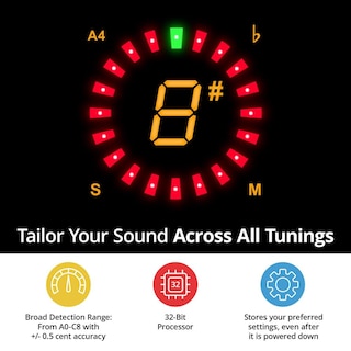 Foto 5 | Foto 5 | Kliq Tinytune Pro - Pedal Sintonizador De Escenario Para Guitarra Y Bajo Con Cambio De Derivación Ve