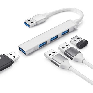 Foto 1 | Foto 1 | Hub Usb Mornwell Negro Ultradelgado Convertidor 4 En 1 Para Pc Y Laptop