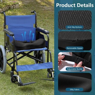 Foto 5 | Foto 5 | Almohada Cojín De Silla De Ruedas Mejorada Para Alivio De Dolor De Coxis Hemorroides Y Úlceras Por