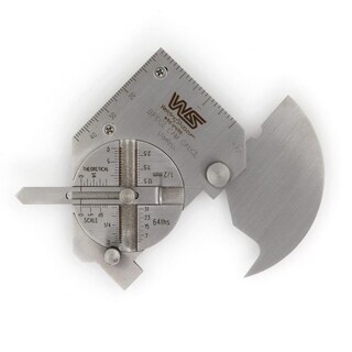 Foto 1 | Foto 1 | Calibrador Para Soldadura W.s Plateado Tamaño De Bolsillo Para Inspección De Costuras