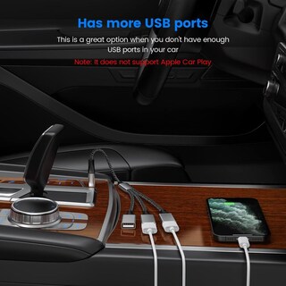 Foto 3 | Foto 3 | Cable Divisor Usb Mogood Negro 3 Puertos Para Carga Y Transferencia De Datos