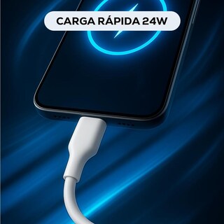 Foto 8 | Foto 8 | Cable Usb Tipo A A C Mubitech Blanco Y Negro Carga Rápida Compatible Tipo C