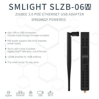 Foto 7 | Foto 7 | Adaptador Zigbee 3.0 Loamlin Smlight Slzb-06m Con Ethernet Usb Wifi Y Soporte Poe