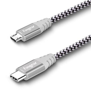 Foto 2 | Foto 2 | Cable Usb C A Micro Usb Fasgear Gris De Nailon Trenzado 1 M Compatible Con Galaxy S7/s6 Y Htc One