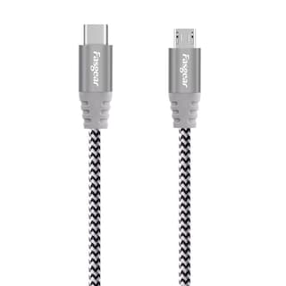 Foto 7 | Foto 7 | Cable Usb C A Micro Usb Fasgear Gris De Nailon Trenzado 1 M Compatible Con Galaxy S7/s6 Y Htc One