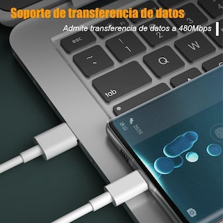 Foto 6 | Foto 6 | Cable Usb C A Usb A Mornwell 3p 120w Hypercharge Negro 1m Para Carga Rápida Y Transmisión De Datos